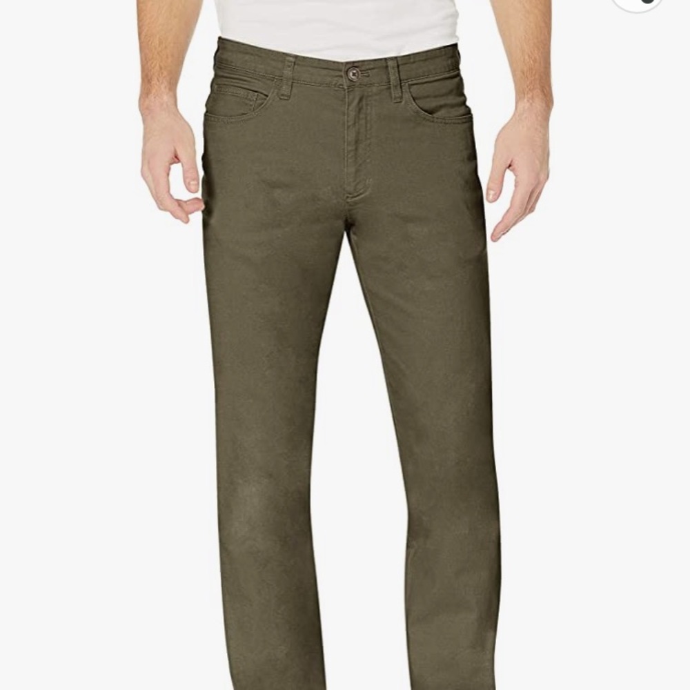 Goodthreads Men's Slim-Fit 5 Pocket Corduroy Pant, -Olive, 42L  x 28L  NEW!